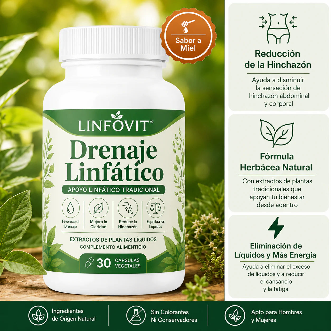 LINFOVIT™ | Menos hinchazón y más liviandad después de los 40