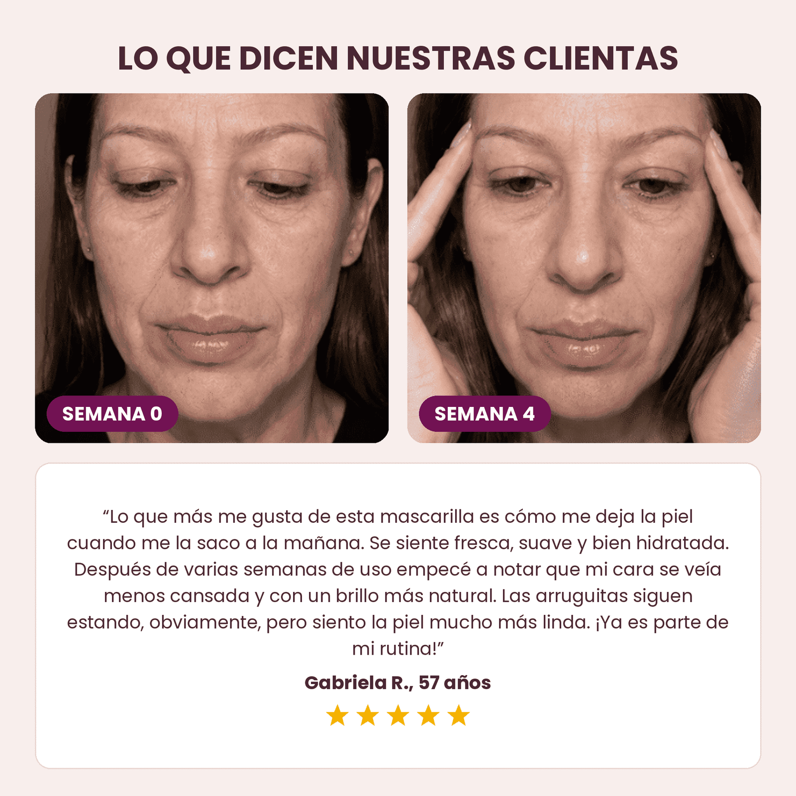Vital Flow® Tratamiento Nocturno para Líneas de Expresión y Firmeza, sin Agujas