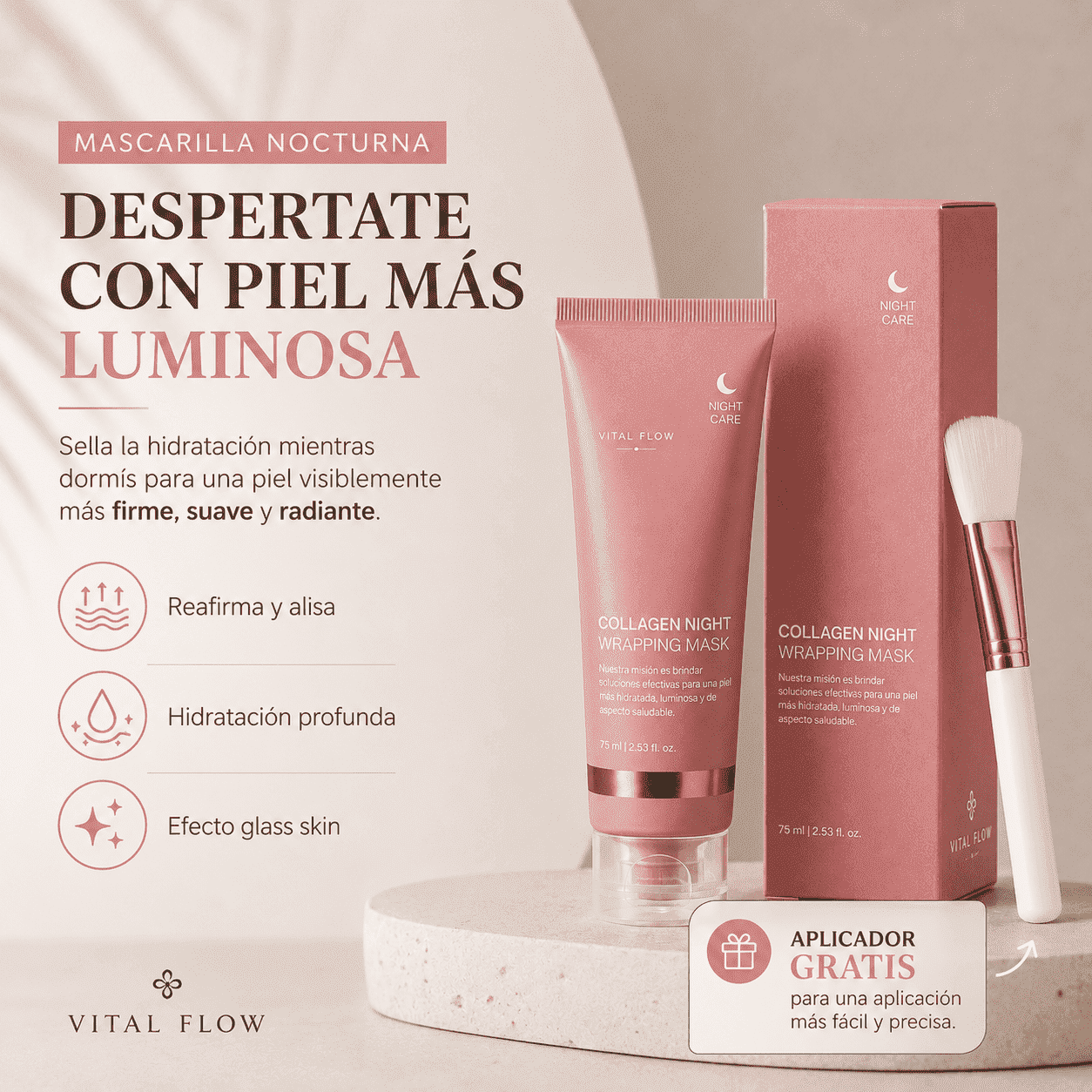 Mascarilla Nocturna Coreana de Colágeno