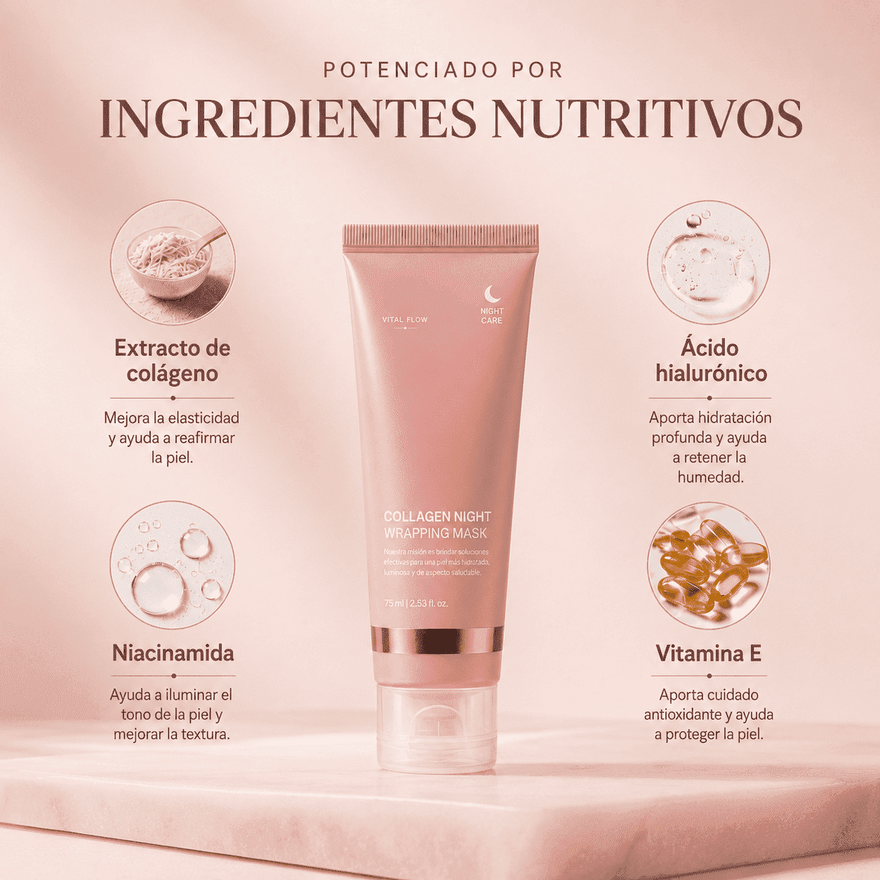 Mascarilla Nocturna Coreana de Colágeno
