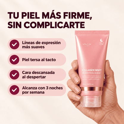 Vital Flow® Tratamiento Nocturno para Líneas de Expresión y Firmeza, sin Agujas