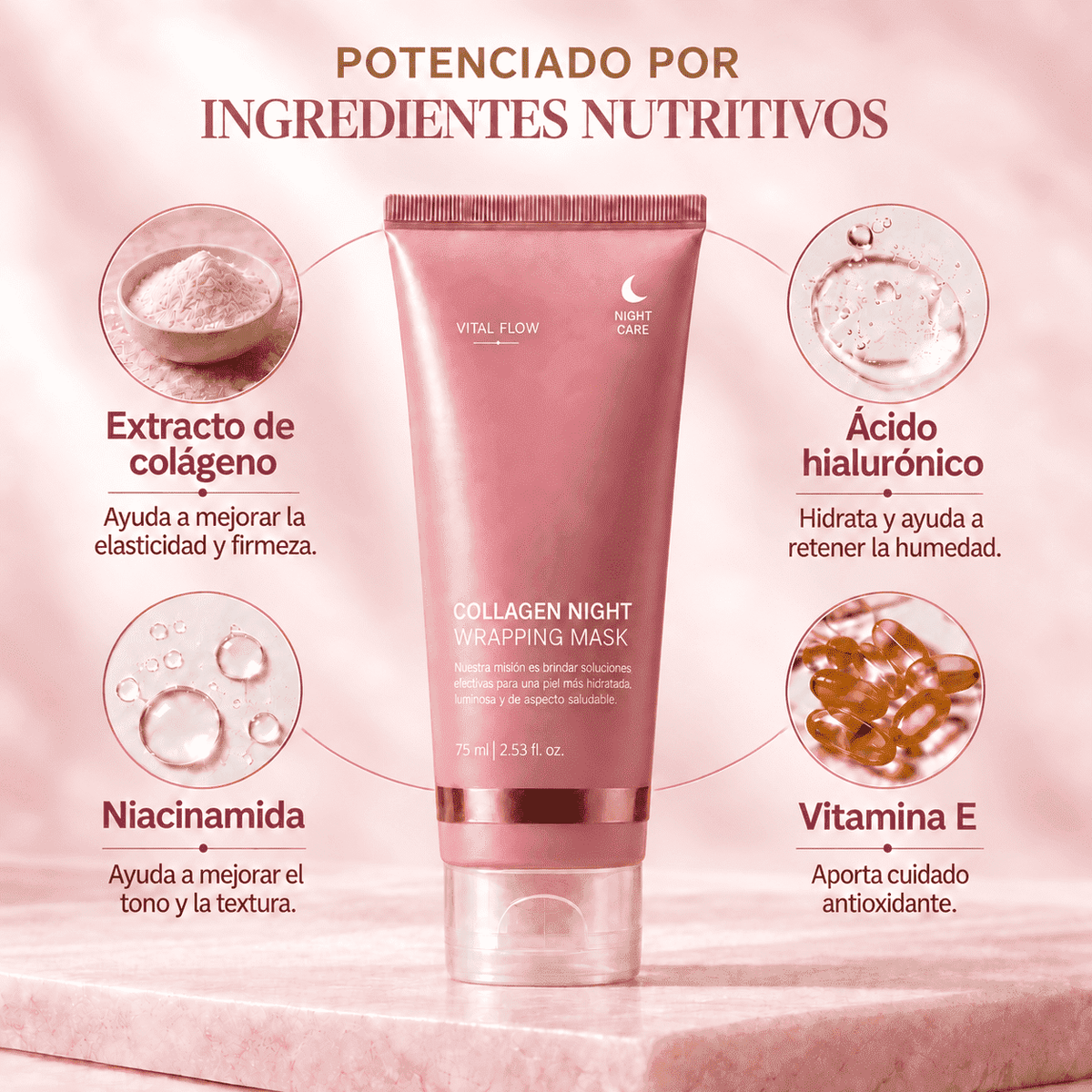 Mascarilla Nocturna Coreana de Colágeno