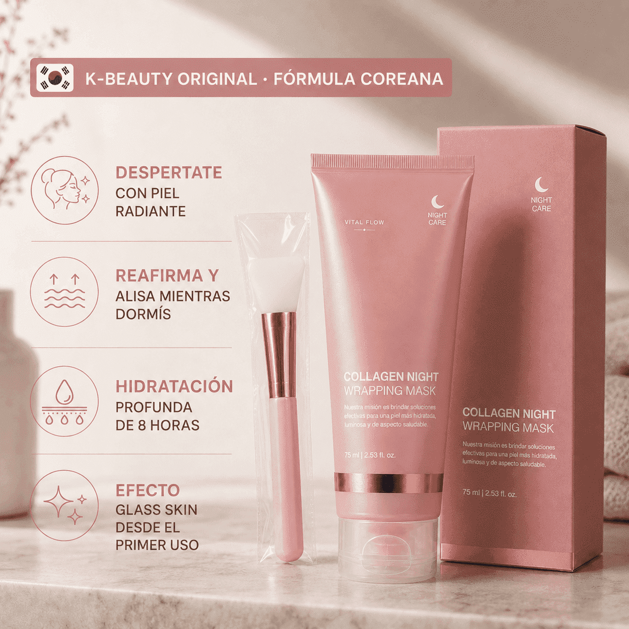 Mascarilla Nocturna Coreana de Colágeno